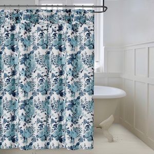 Home Vintage Rose Shower Curtain, Blues, New